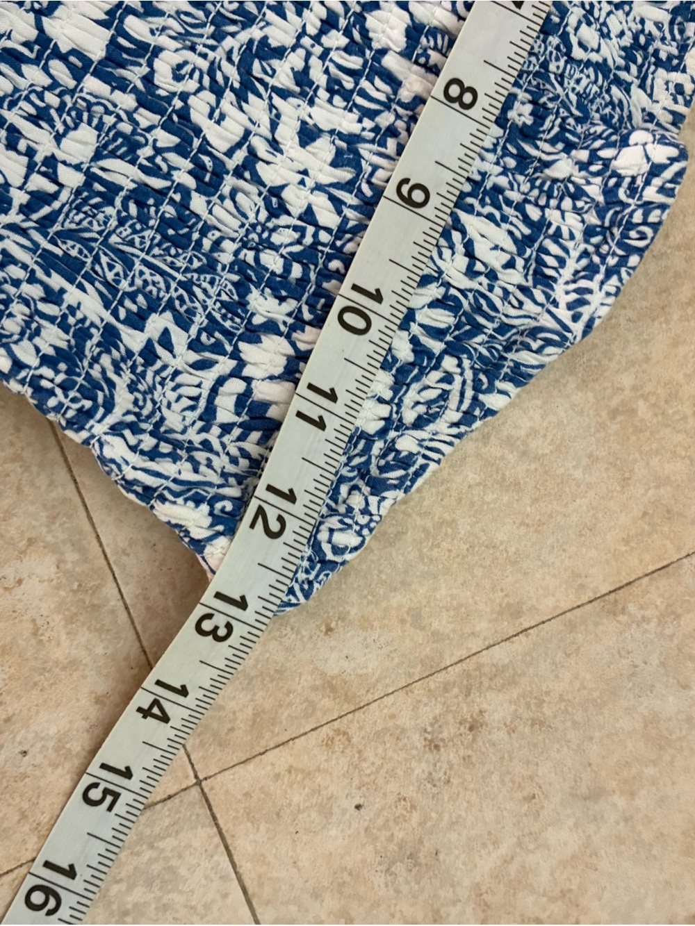 Jessica Simpson Blue and White Floral Strapless Maxi /Midi Dress - Picture 4 of 7